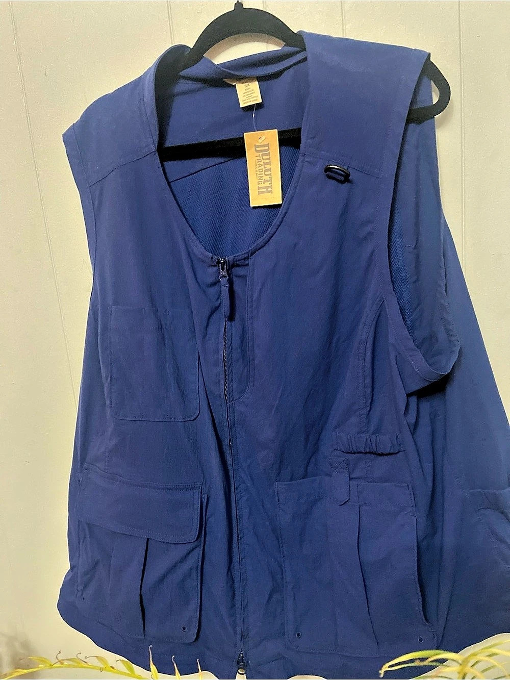 NWT Duluth Trading Women's Plus Heirloom Gardening Vest Blue Gardening Vest 3xl.